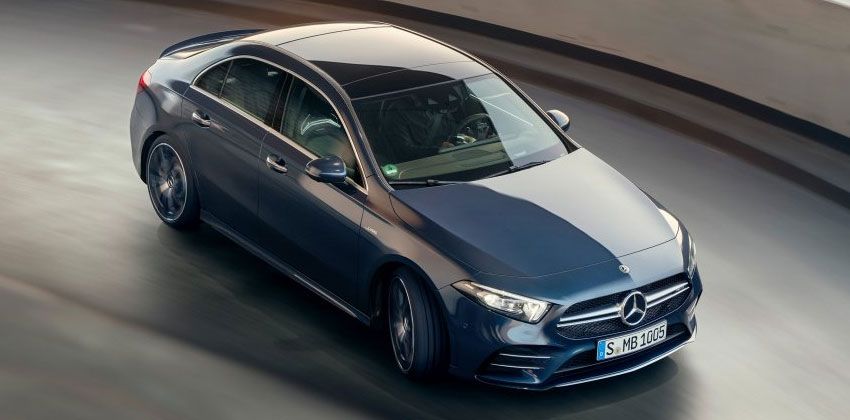 AMG A35 sedan top-view