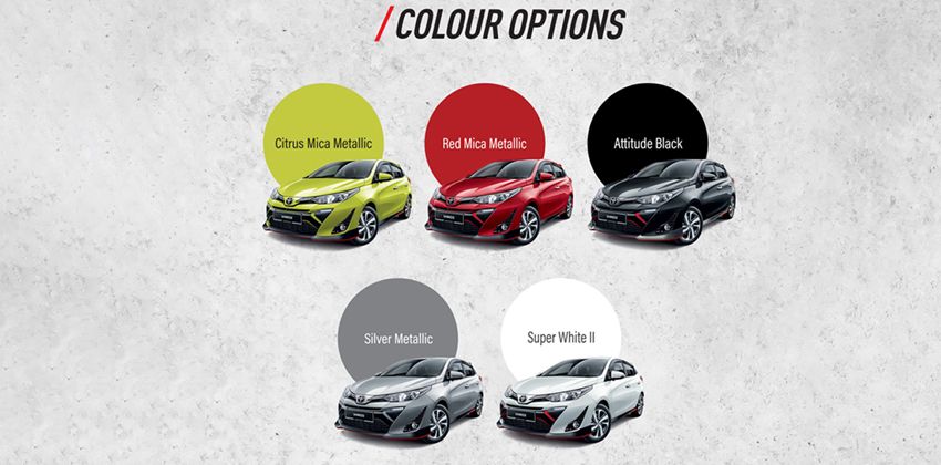 2019 Toyota Yaris color options