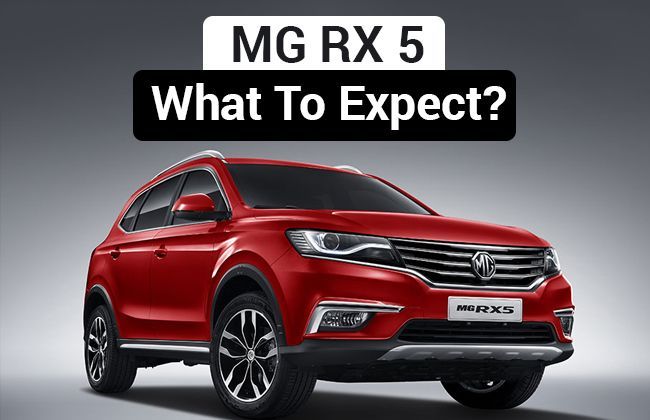 Upcoming MG RX5: What to expect?