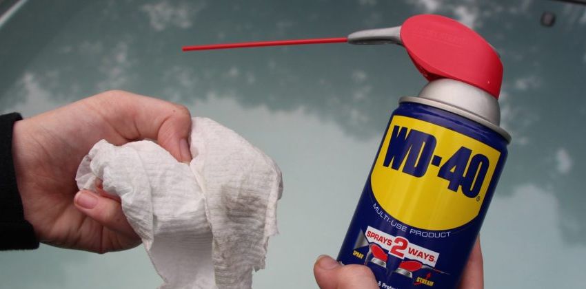 Using WD-40 with a cloth