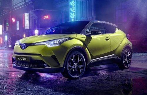 Toyota C-HR in Neon Lime Limited Edition released in the European market