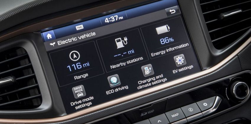 Hyundai Ioniq Electric Infotainment System