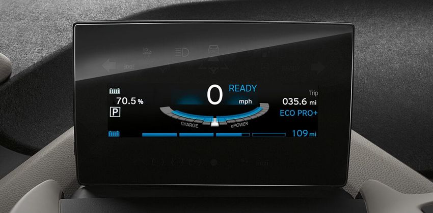 BMW i3 dash touchscreen