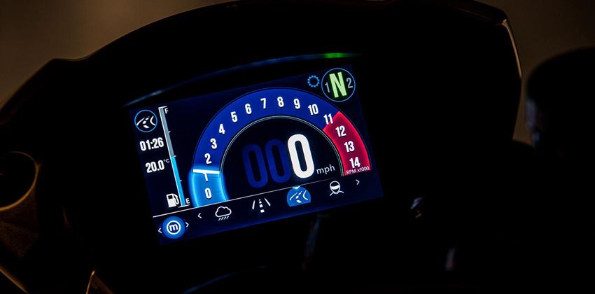 2019 Speed Triple 1050 RS TFT panel