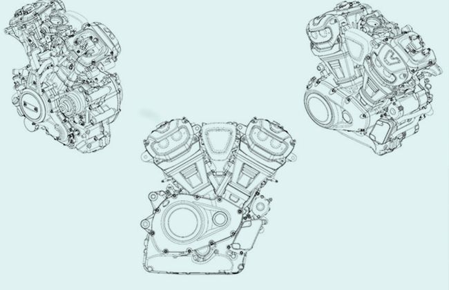 Harley-Davidson submits patent drawings of a new engine