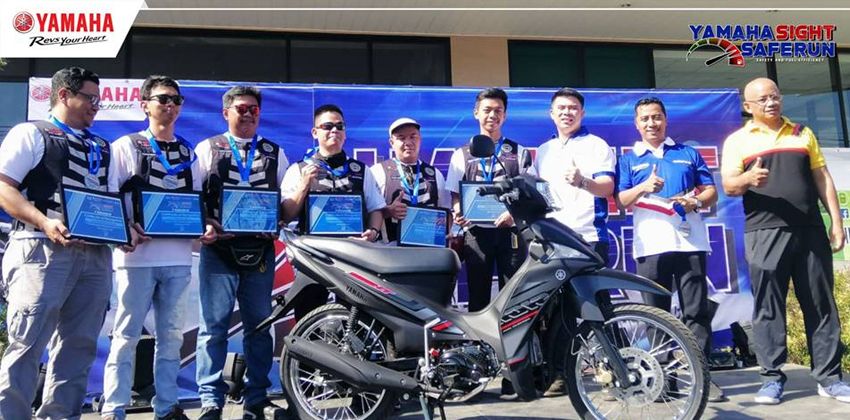 Yamaha Sight Safe Run Winners with Yamaha Sight