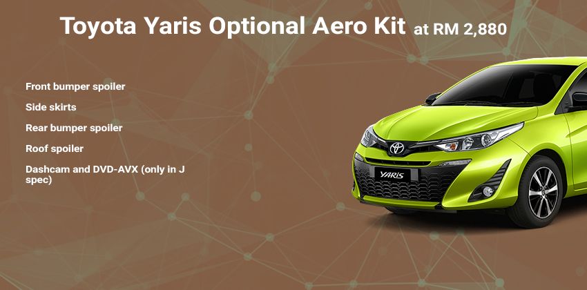 Toyota Yaris optional aero kit