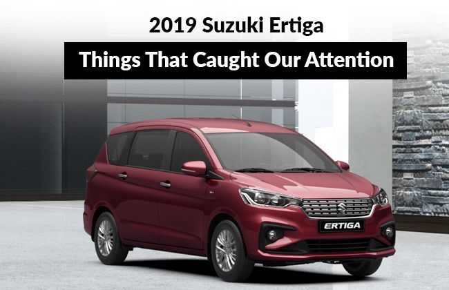 2019 Suzuki Ertiga: Things that caught our attention