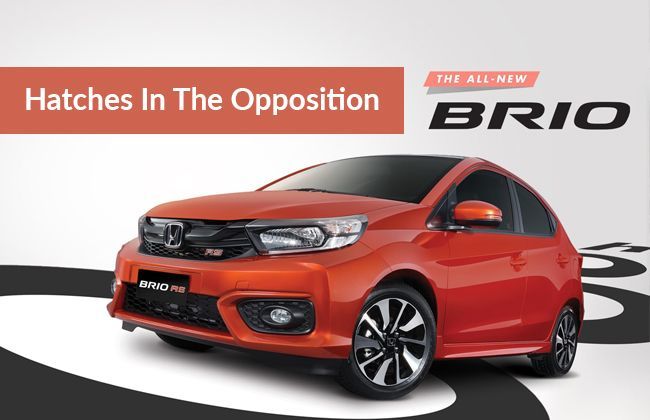 2019 Honda Brio: Hatches in the opposition