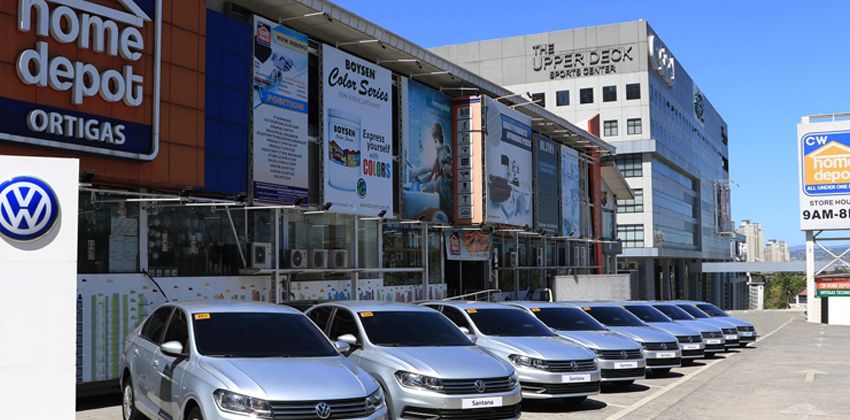 Volkswagen Santana In Front of CW Home Depot