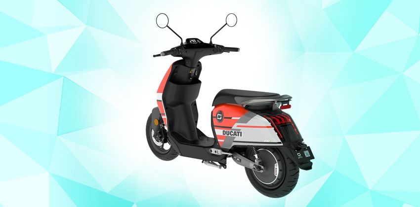 Super Soco CUx Special Edition Ducati Rear Angular