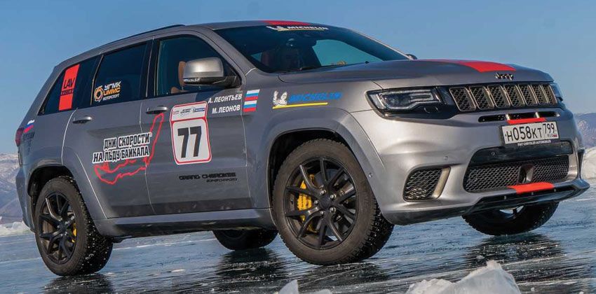  Grand Cherokee Trackhawk  AT Russia’s Baikal Ice Motor Sports Festival