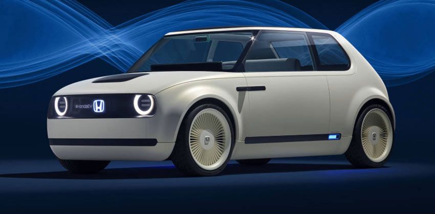 Honda e side 
