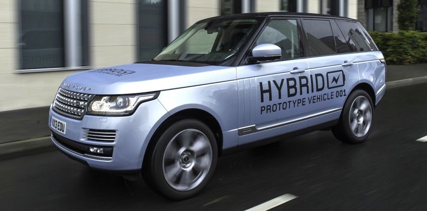 Range Rover hybrid car