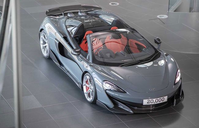 McLaren crosses the 20,000 units milestone with a 600LT Spider