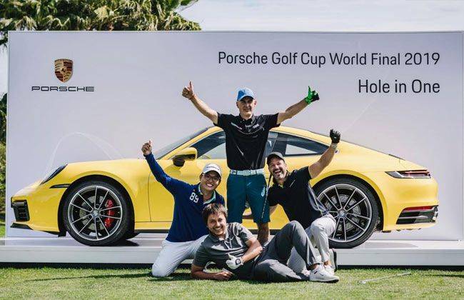 A hole-in-one lands Italian golfer in a Porsche 911 Carrera S