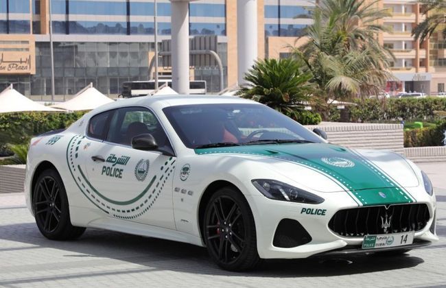 Maserati GranTurismo becomes a police car in Dubai
