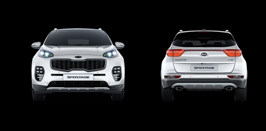 Kia Sportage Front & Rear View