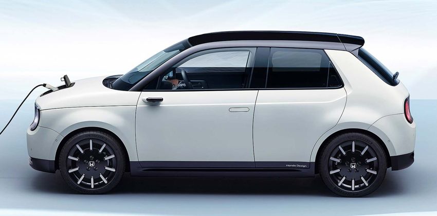 2020 Honda e side
