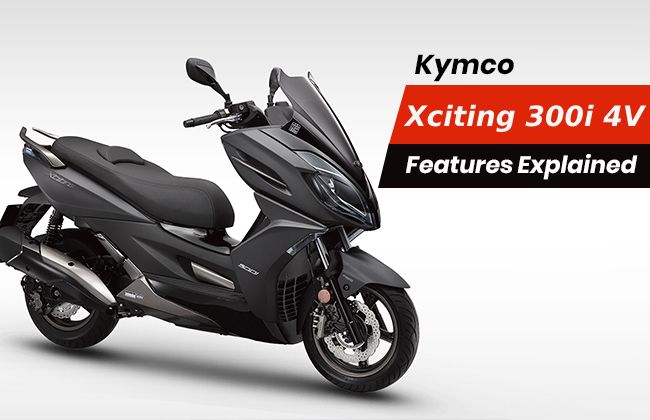 Kymco Xciting 300i 4V: Features explained