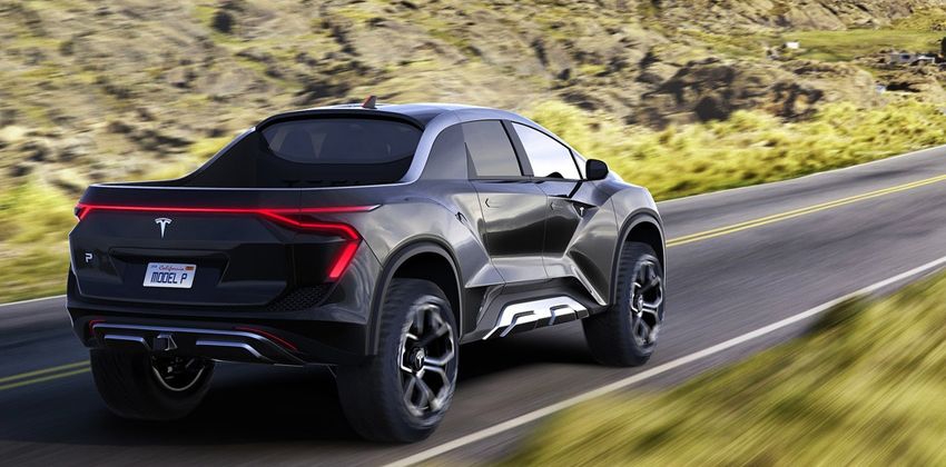Tesla Pickup Rear