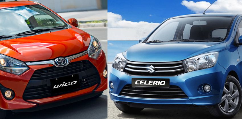 Toyota Wigo vs Suzuki Celerio Front
