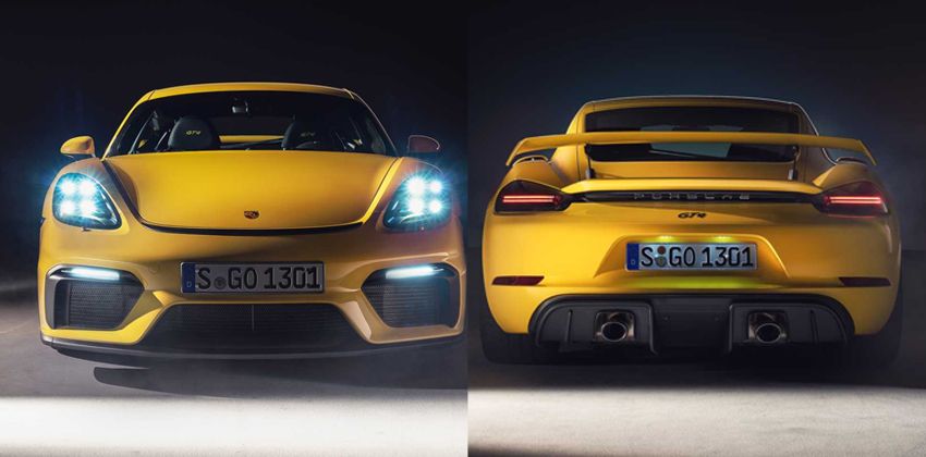 Porsche 718 Cayman  GT4 Front & Rear