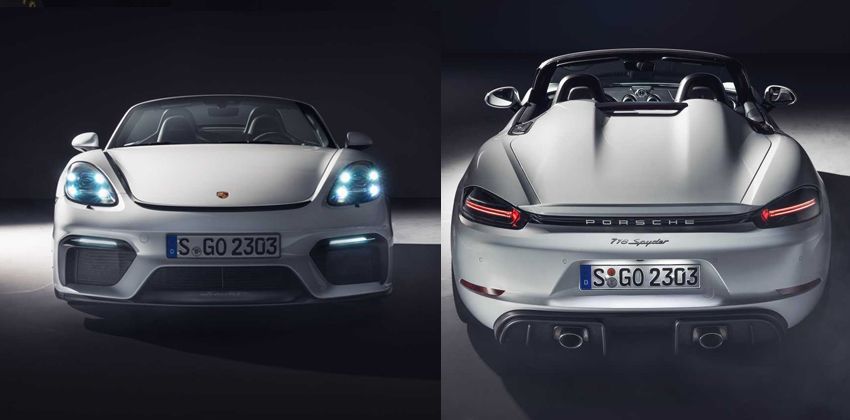Porsche 718 Spyder GT4 Front & Rear