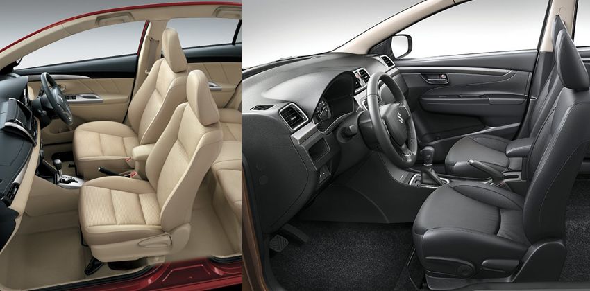 Toyota Vios vs Suzuki Ciaz Seating