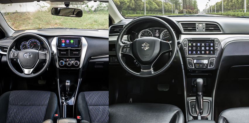 Toyota Vios vs Suzuki Ciaz Dash