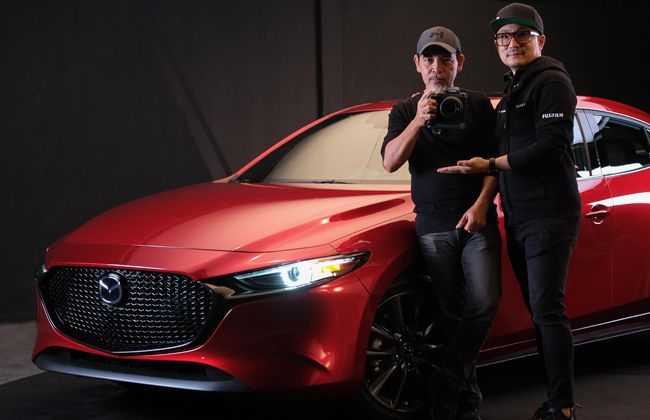 All-new Mazda 3 takes part in a photoshoot
