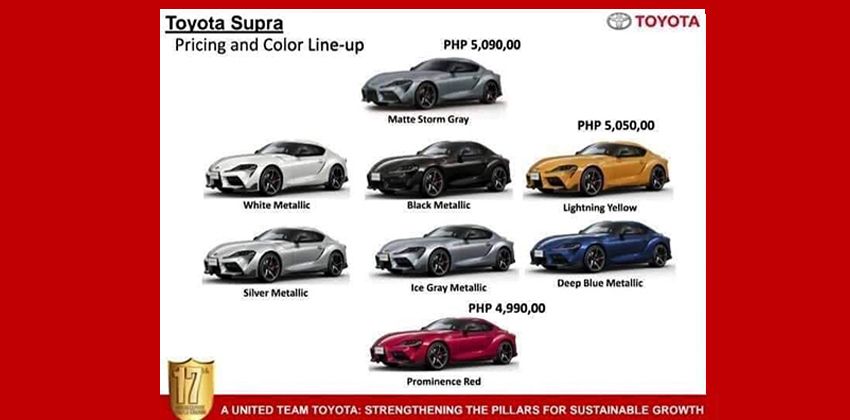 2019 Toyota GR Supra Prices Leaked