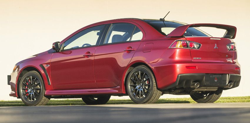 Mitsubishi Lancer Evolution Rear Angular