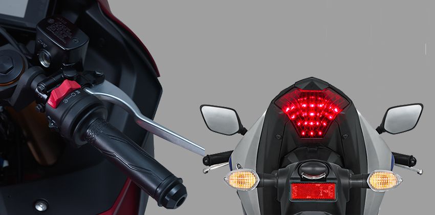 Yamaha YZF-R25 front & rear