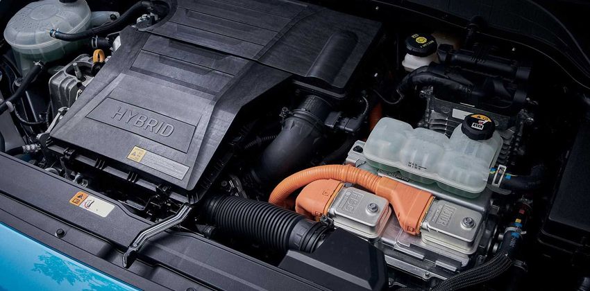 Hyundai Kona Hybrid Engine Bay