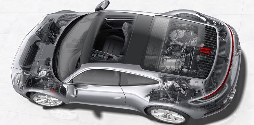 922-generation Porsche 911 engine