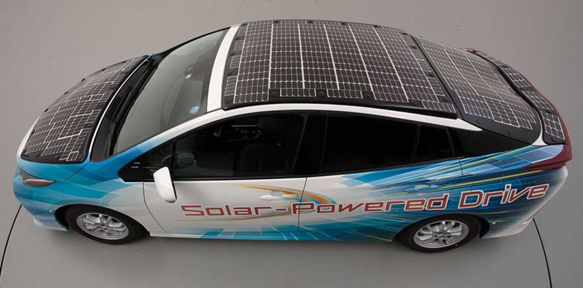 Prius With Solar Panel