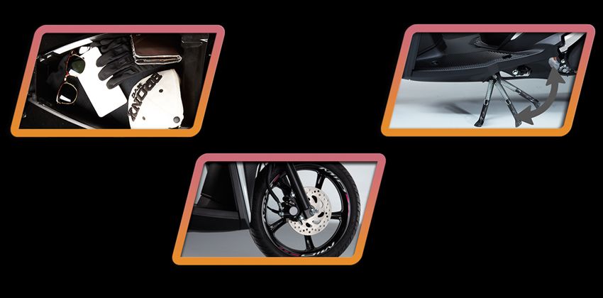 Yamaha Mio i 125 suspension & braking