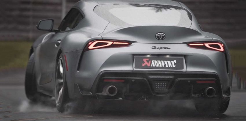 Akrapovic Silencer On Supra