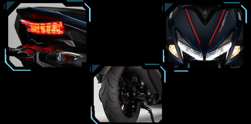 Yamaha Mio Aerox 155 exterior elements