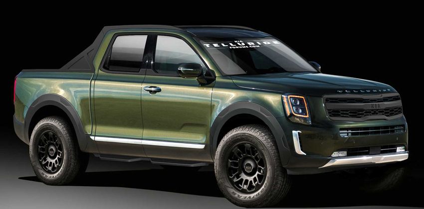 Kia Pickup Rendered
