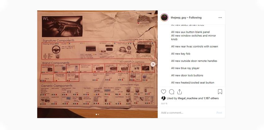 2021 Grand Cherokee Specifications