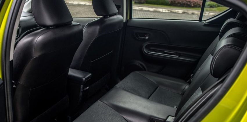 Toyota Prius C rear seat