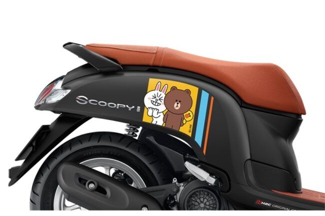 Honda Scoopy Bertema Karakter Line, Menggemaskan Honda Scoopy Bertema Karakter Line, Menggemaskan