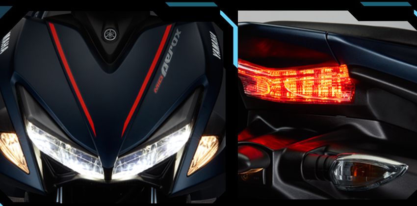 Yamaha Mio Aerox S front & rear