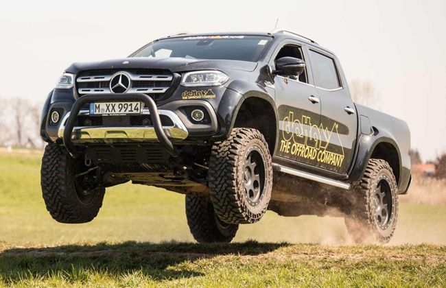 Mercedes-Benz X-Class gets amazing lifts up from Delta4x4