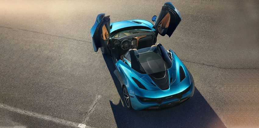 McLaren 720 Spider top view