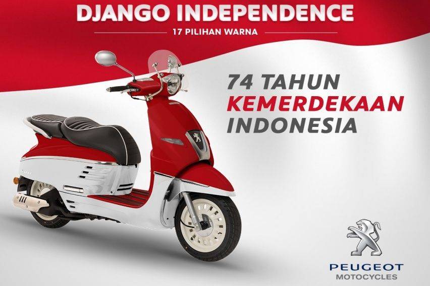 Sambut Kemerdekaan Indonesia, Peugeot Django Hadir dalam 17 Warna Baru