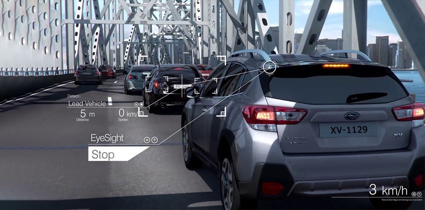 Subaru XV EyeSight tech 