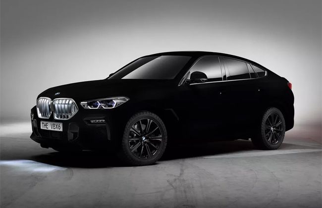 BMW X6 Vantablack - blackest car in the world 